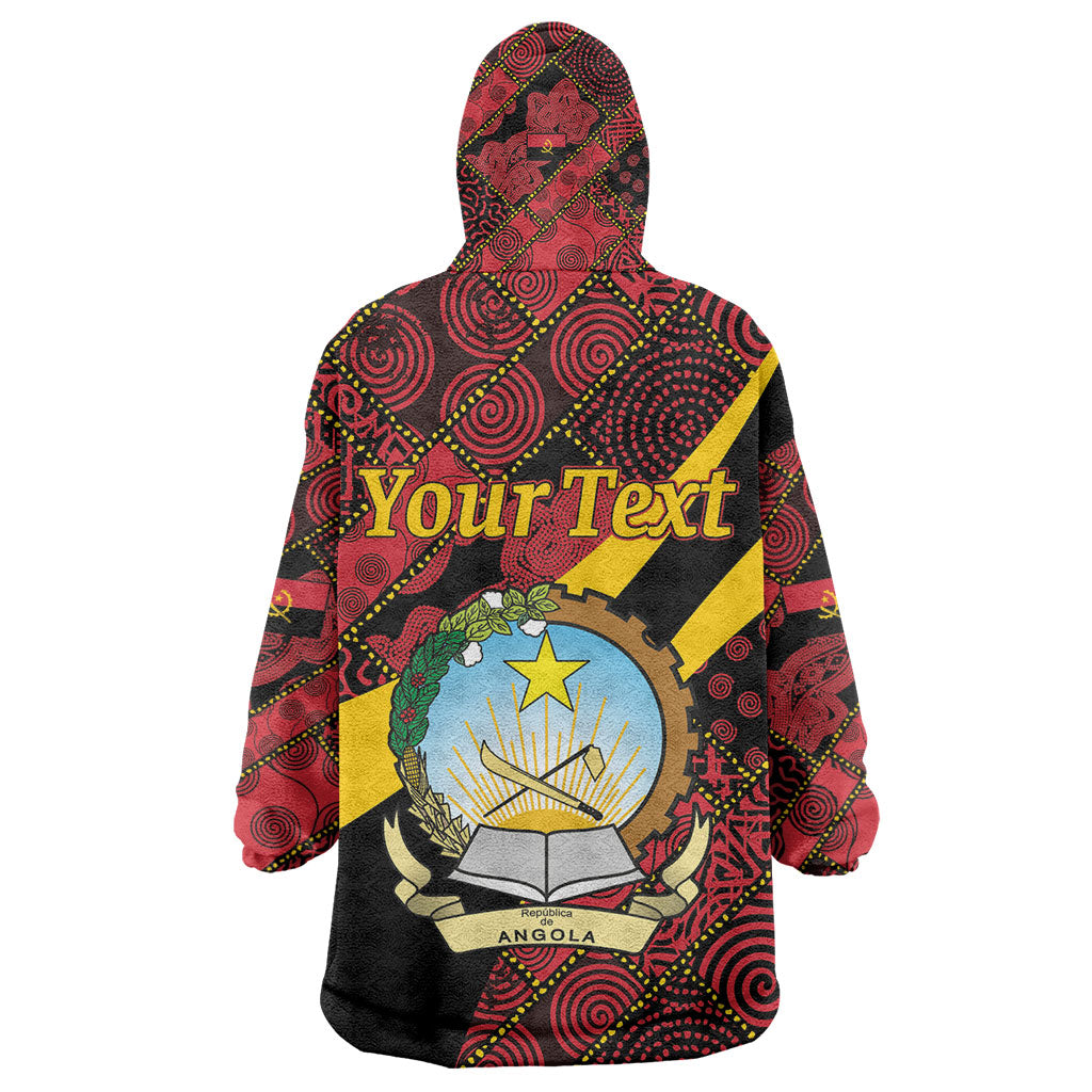 Personalized Angola Samakaka Pattern Kid Wearable Blanket Hoodie Happy Independence Day