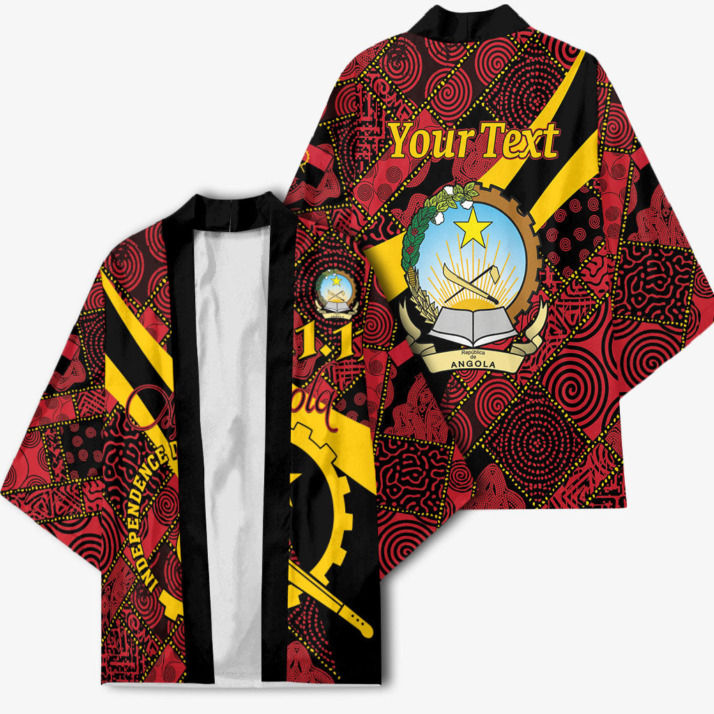 Personalized Angola Samakaka Pattern Kimono Happy Independence Day