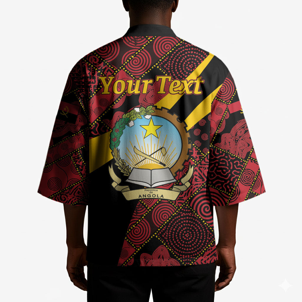 Personalized Angola Samakaka Pattern Kimono Happy Independence Day