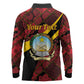 Personalized Angola Samakaka Pattern Long Sleeve Polo Shirt Happy Independence Day