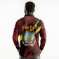 Personalized Angola Samakaka Pattern Long Sleeve Polo Shirt Happy Independence Day