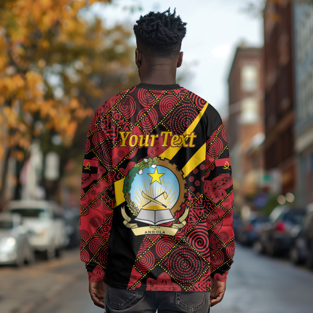 Personalized Angola Samakaka Pattern Long Sleeve Shirt Happy Independence Day