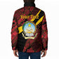 Personalized Angola Samakaka Pattern Padded Jacket Happy Independence Day