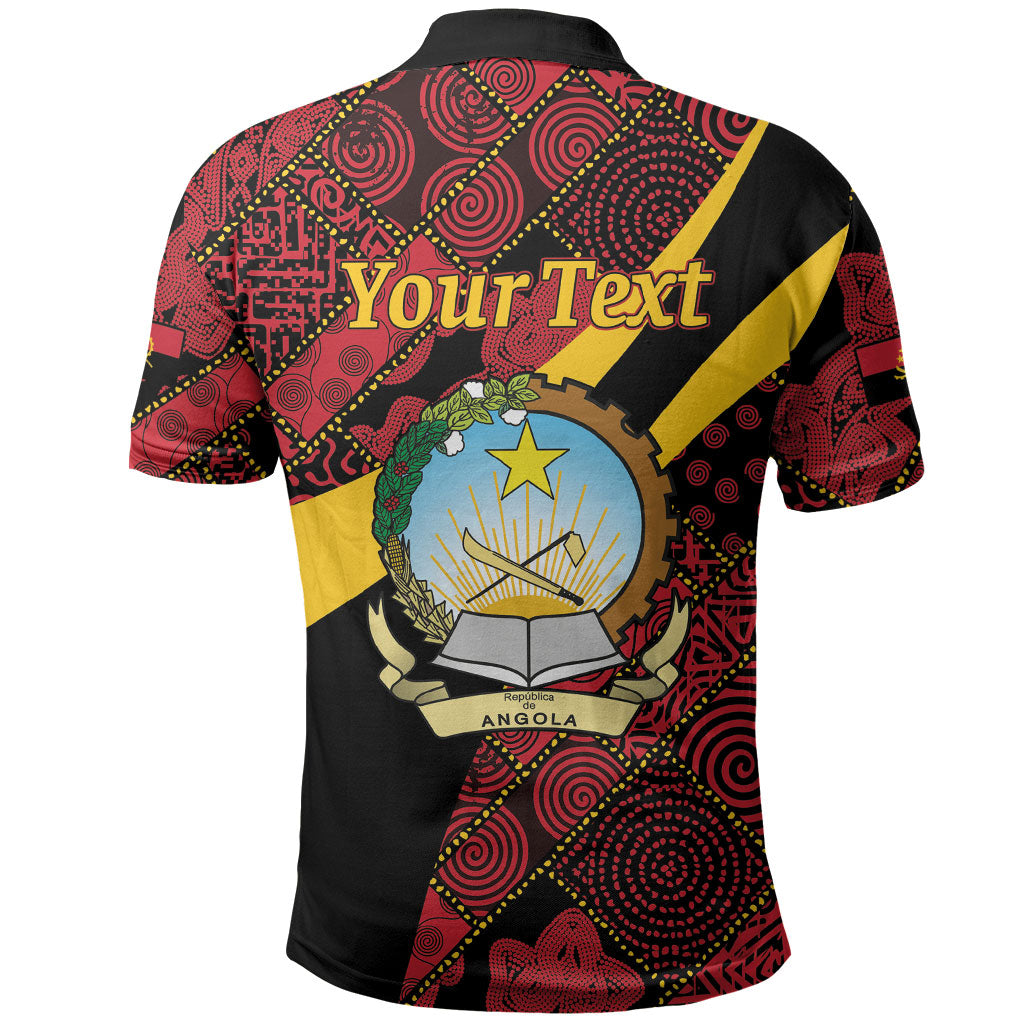 Personalized Angola Samakaka Pattern Polo Shirt Happy Independence Day
