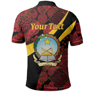 Personalized Angola Samakaka Pattern Polo Shirt Happy Independence Day