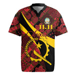Personalized Angola Samakaka Pattern Rugby Jersey Happy Independence Day