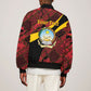 Personalized Angola Samakaka Pattern Sleeve Zip Bomber Jacket Happy Independence Day