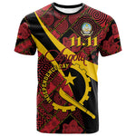 Personalized Angola Samakaka Pattern T shirt Happy Independence Day