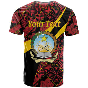 Personalized Angola Samakaka Pattern T shirt Happy Independence Day