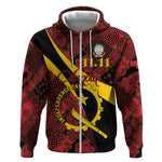 Personalized Angola Samakaka Pattern Zip Hoodie Happy Independence Day