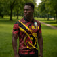 Personalized Angola Samakaka Pattern Zipper Polo Shirt Happy Independence Day