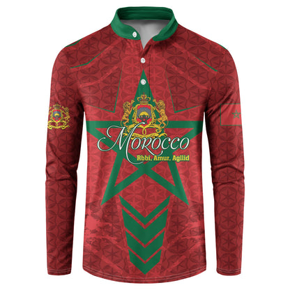 Personalized Morocco 1956 Button Sweatshirt Happy Independence Day