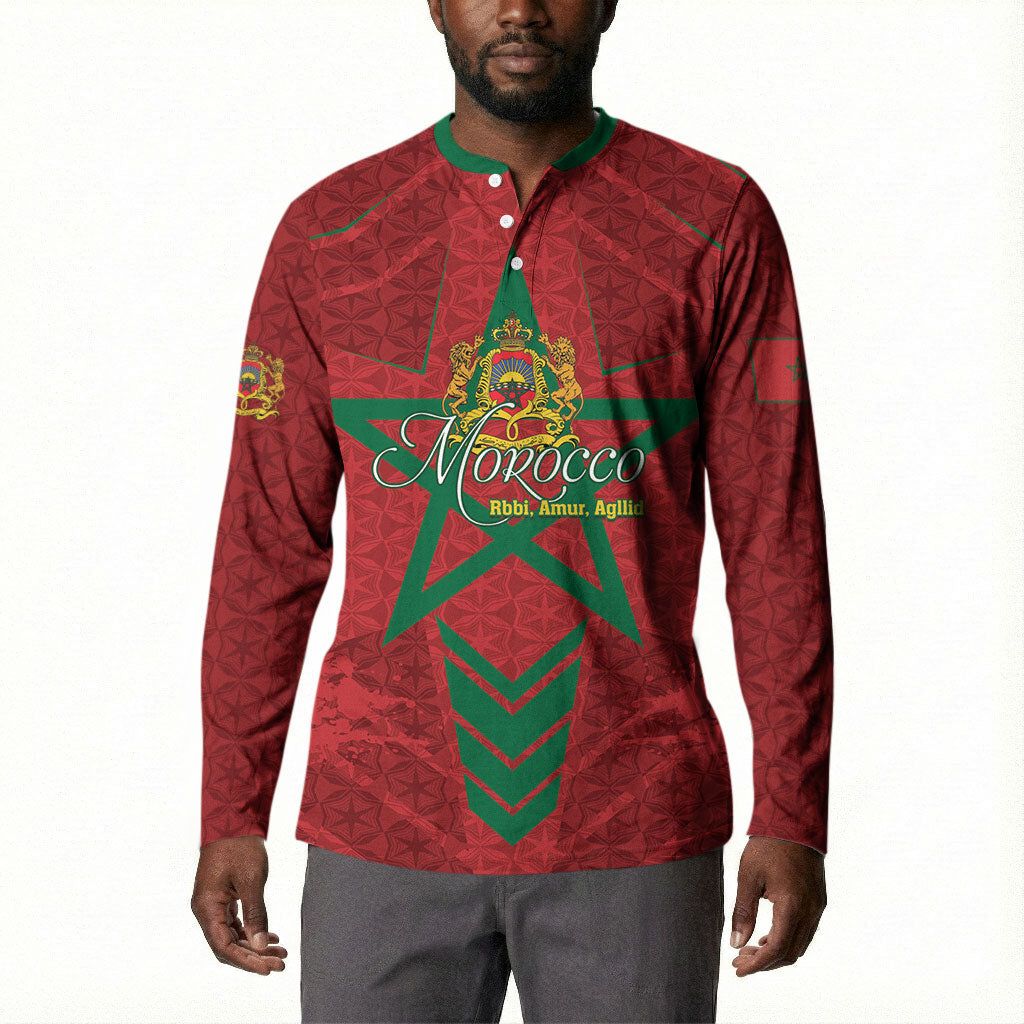 Personalized Morocco 1956 Button Sweatshirt Happy Independence Day