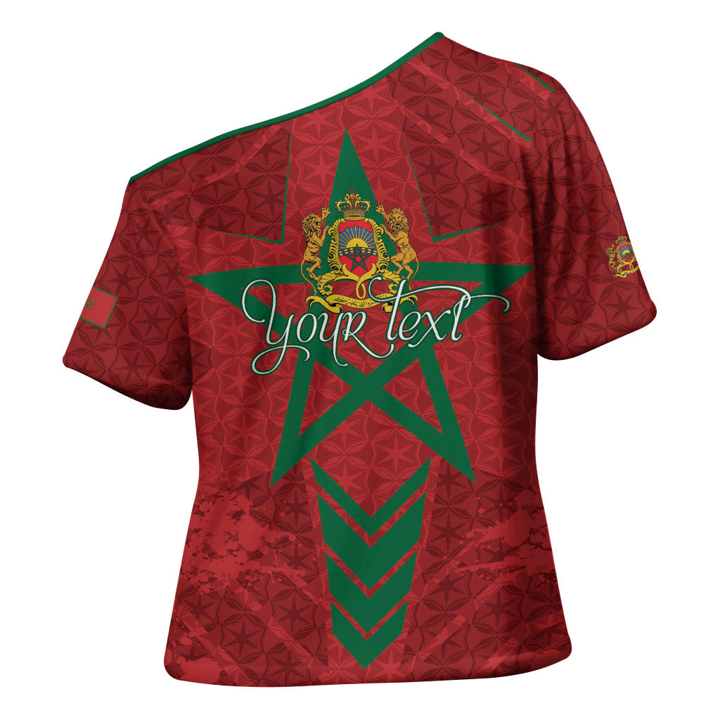 Personalized Morocco 1956 Cross Shoulder Shirt Happy Independence Day
