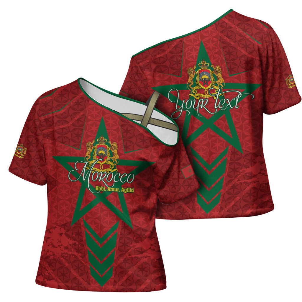 Personalized Morocco 1956 Cross Shoulder Shirt Happy Independence Day