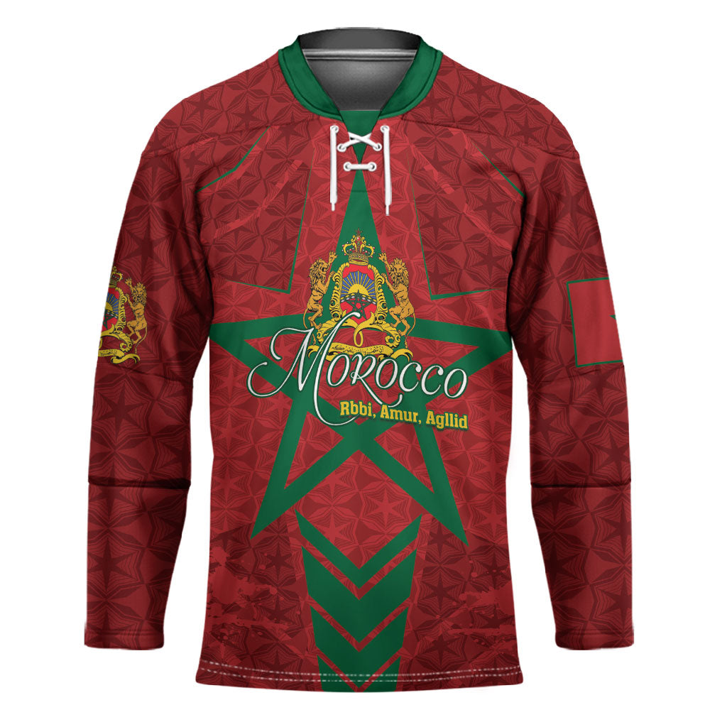 Personalized Morocco 1956 Hockey Jersey Happy Independence Day