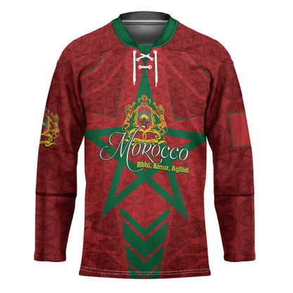 Personalized Morocco 1956 Hockey Jersey Happy Independence Day