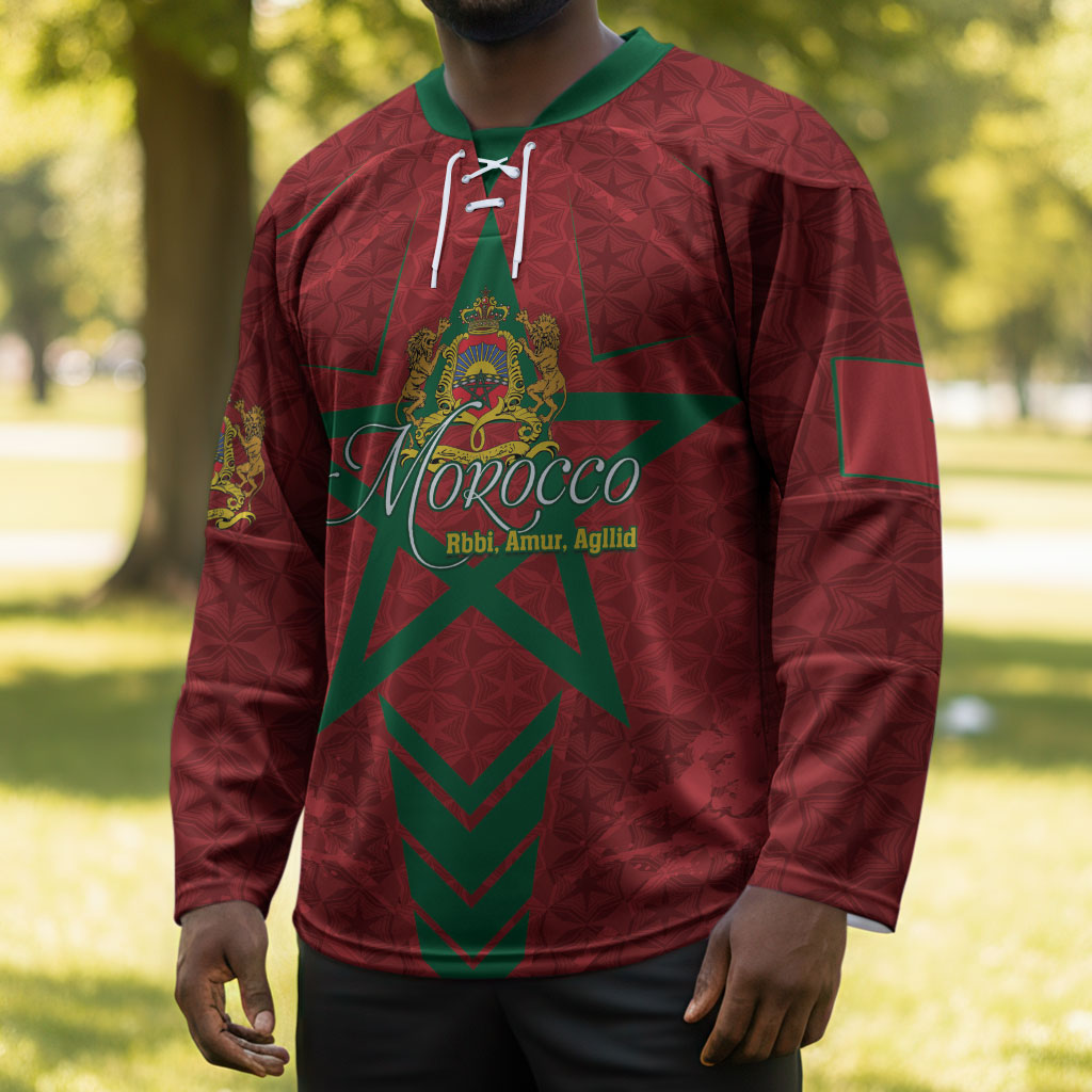 Personalized Morocco 1956 Hockey Jersey Happy Independence Day