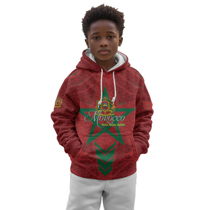 Personalized Morocco 1956 Kid Hoodie Happy Independence Day