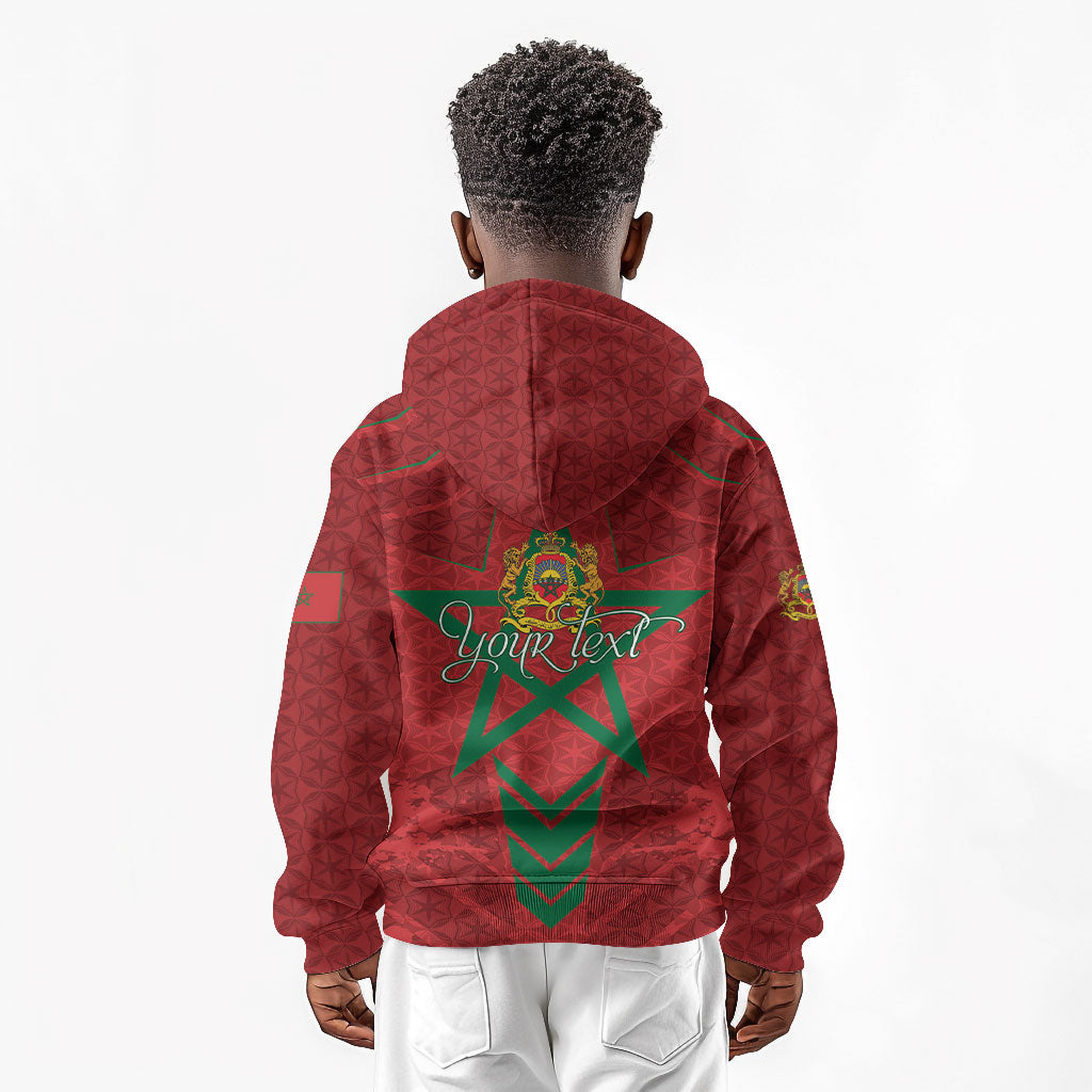Personalized Morocco 1956 Kid Hoodie Happy Independence Day