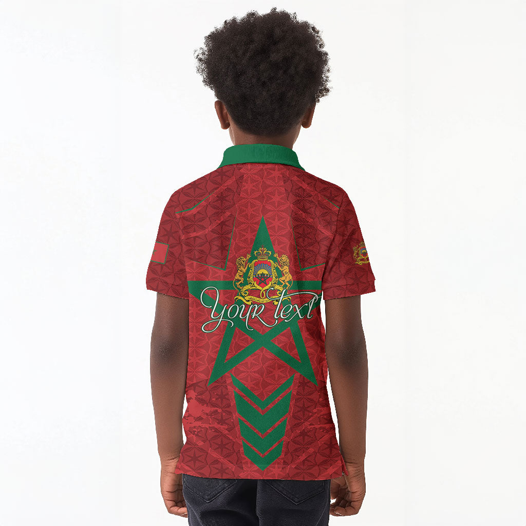 Personalized Morocco 1956 Kid Polo Shirt Happy Independence Day