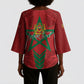 Personalized Morocco 1956 Kimono Sleeve Blouse Happy Independence Day