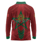 Personalized Morocco 1956 Long Sleeve Polo Shirt Happy Independence Day