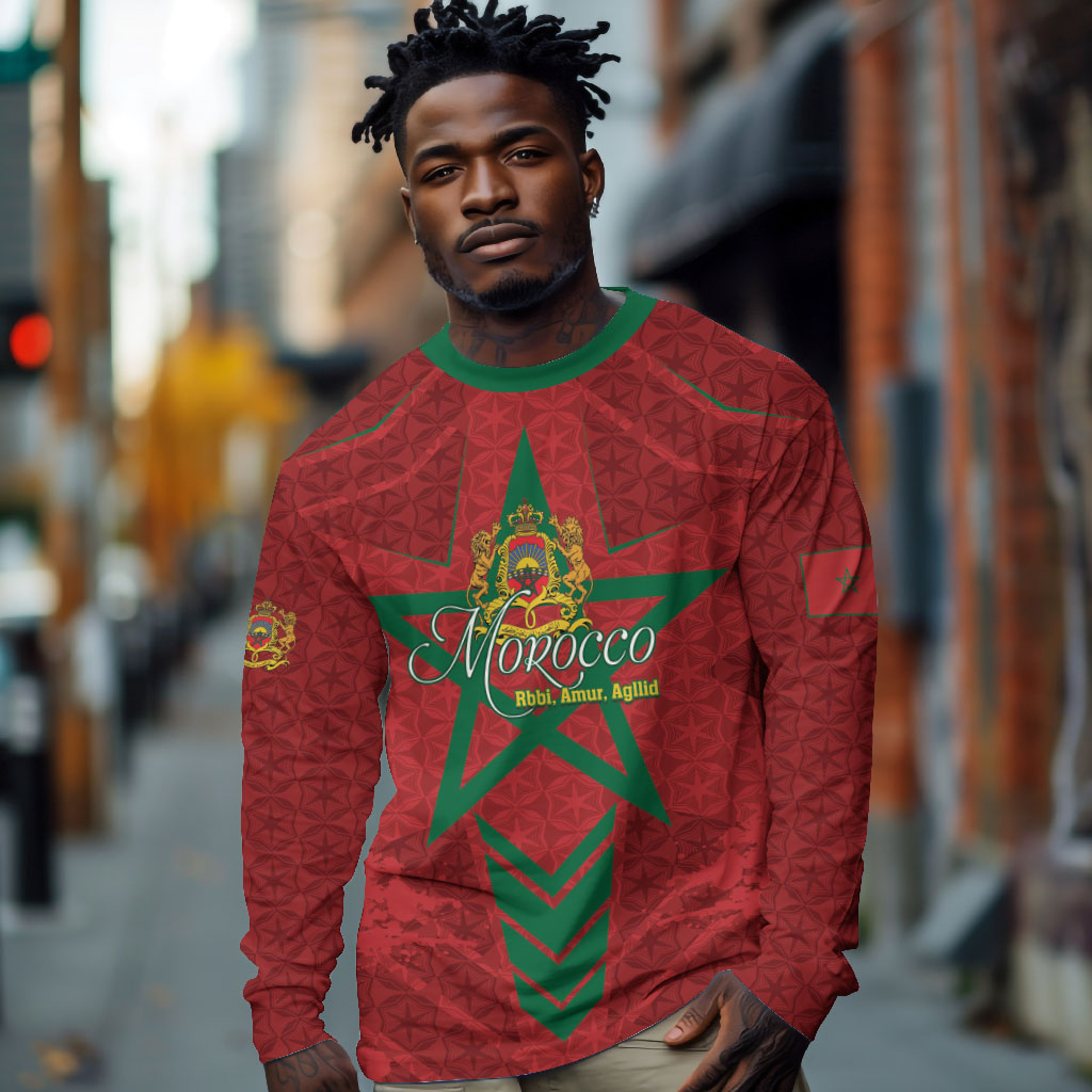 Personalized Morocco 1956 Long Sleeve Shirt Happy Independence Day