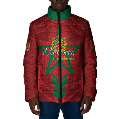Personalized Morocco 1956 Padded Jacket Happy Independence Day