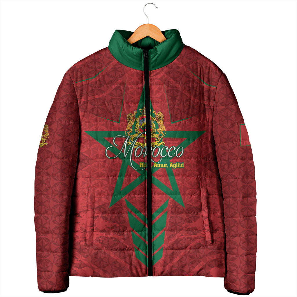 Personalized Morocco 1956 Padded Jacket Happy Independence Day