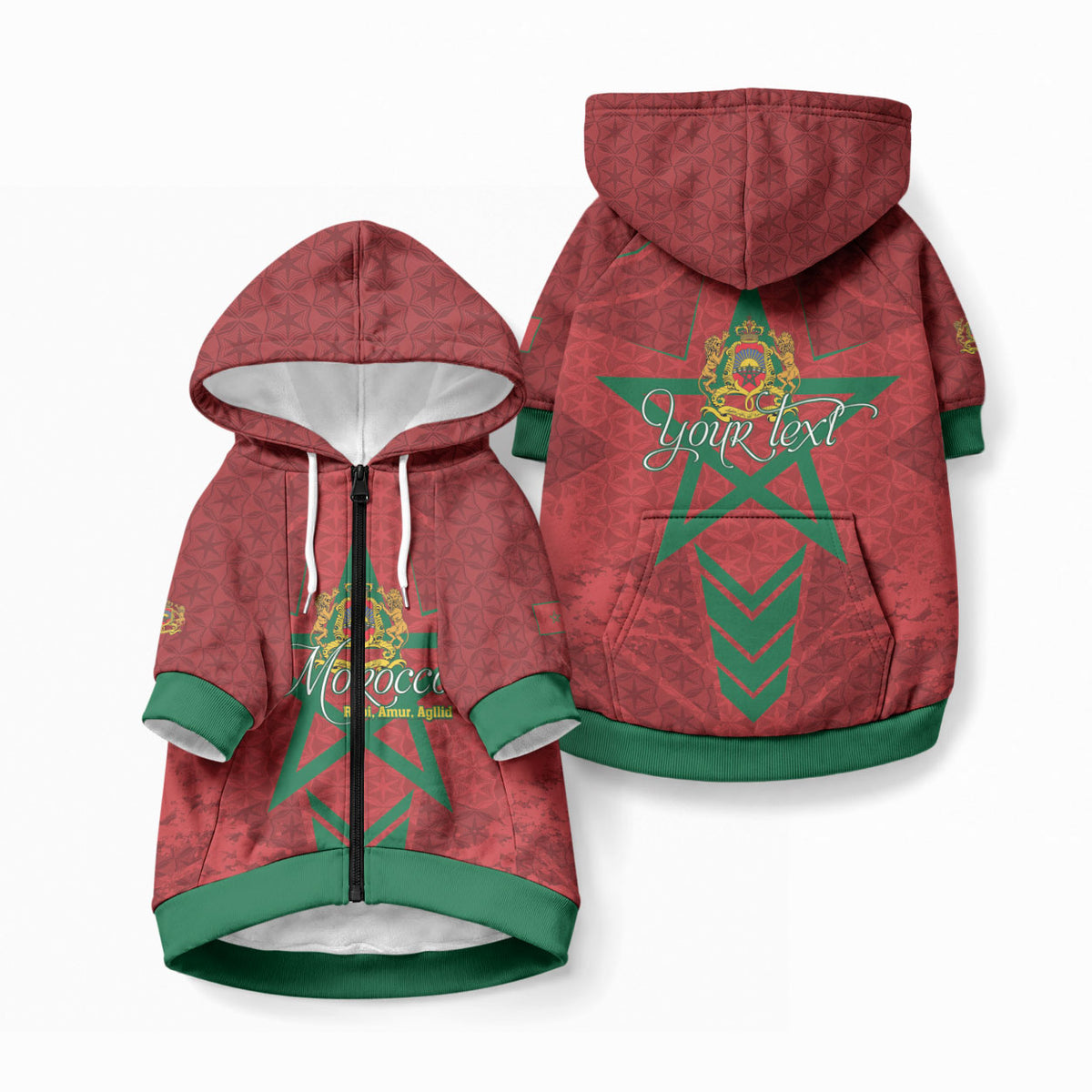 Personalized Morocco 1956 Pet Hoodie Happy Independence Day