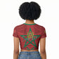 Personalized Morocco 1956 Raglan Cropped T shirt Happy Independence Day