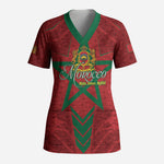 Personalized Morocco 1956 Scrub Top Happy Independence Day