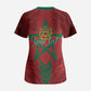 Personalized Morocco 1956 Scrub Top Happy Independence Day