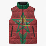 Personalized Morocco 1956 Sleeveless Puffer Jacket Happy Independence Day