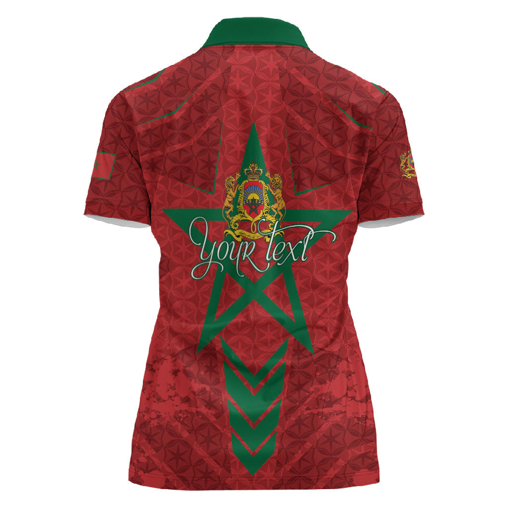 Personalized Morocco 1956 Women Polo Shirt Happy Independence Day