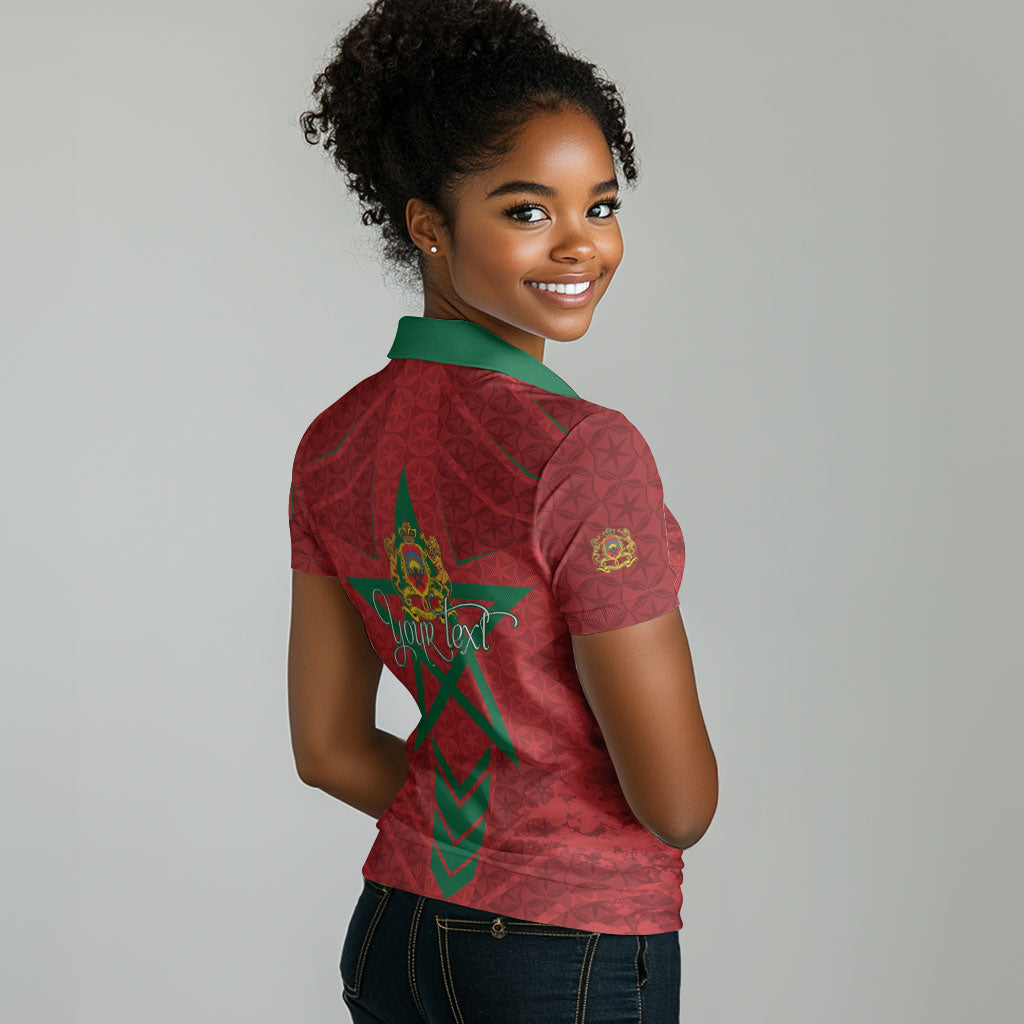 Personalized Morocco 1956 Women Polo Shirt Happy Independence Day