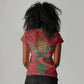 Personalized Morocco 1956 Women V-Neck T-Shirt Happy Independence Day