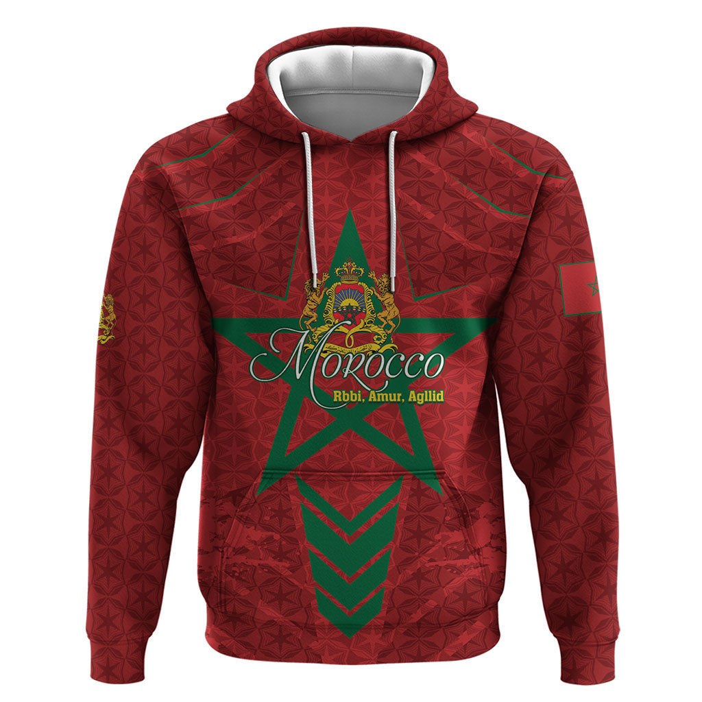 Personalized Morocco 1956 Zip Hoodie Happy Independence Day
