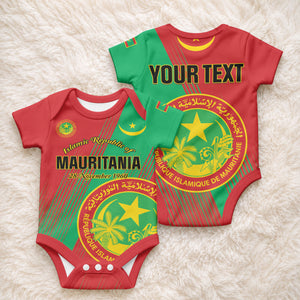 Personalized Islamic Republic of Mauritania Baby Onesie Happy Independence Day