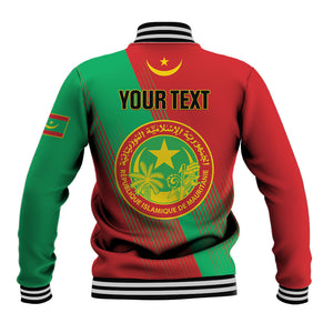Personalized Islamic Republic of Mauritania Baseball Jacket Happy Independence Day