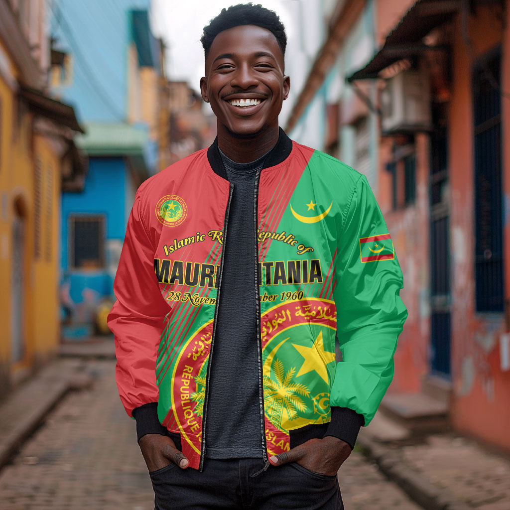 Personalized Islamic Republic of Mauritania Bomber Jacket Happy Independence Day