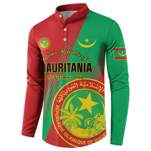 Personalized Islamic Republic of Mauritania Button Sweatshirt Happy Independence Day