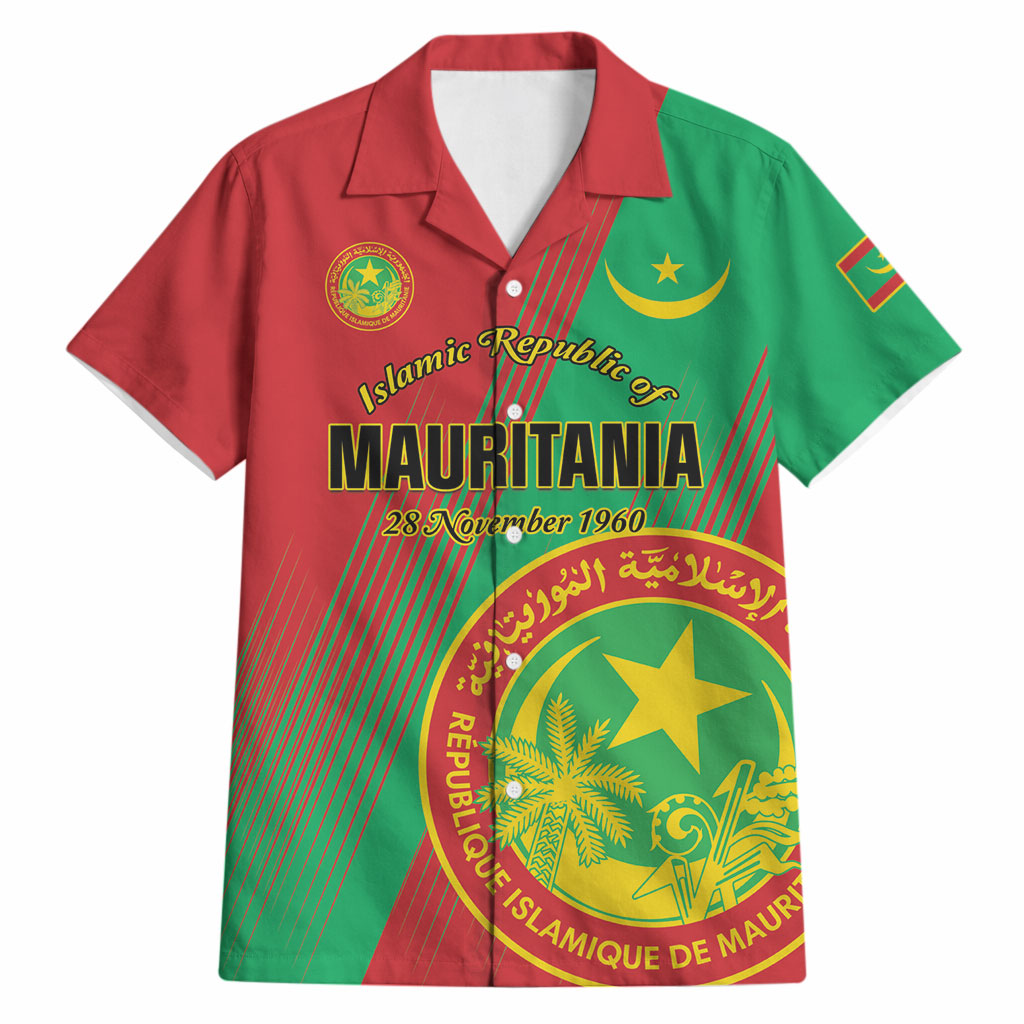 Personalized Islamic Republic of Mauritania Hawaiian Shirt Happy Independence Day