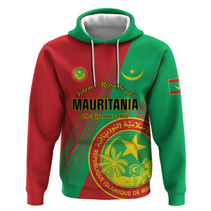 Personalized Islamic Republic of Mauritania Hoodie Happy Independence Day
