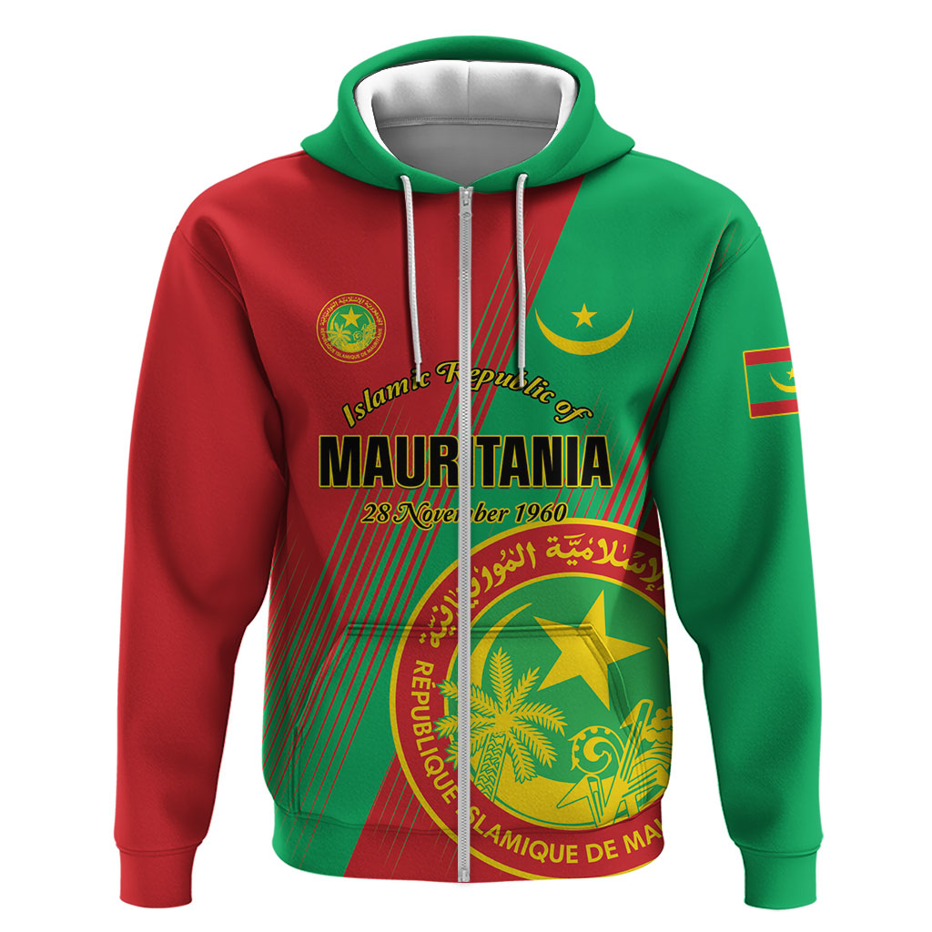 Personalized Islamic Republic of Mauritania Hoodie Happy Independence Day