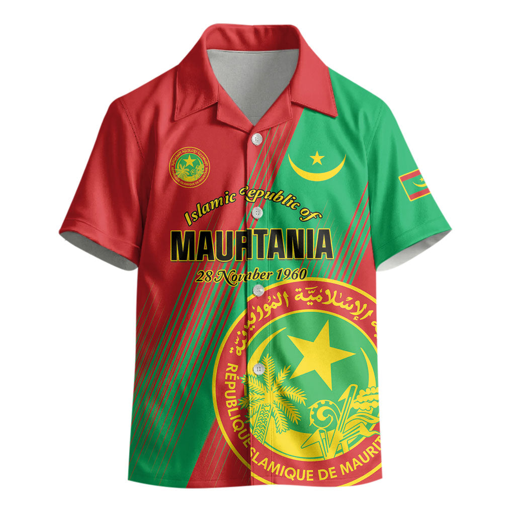 Personalized Islamic Republic of Mauritania Kid Hawaiian Shirt Happy Independence Day