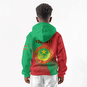 Personalized Islamic Republic of Mauritania Kid Hoodie Happy Independence Day