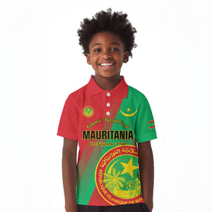 Personalized Islamic Republic of Mauritania Kid Polo Shirt Happy Independence Day