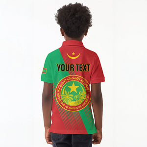 Personalized Islamic Republic of Mauritania Kid Polo Shirt Happy Independence Day